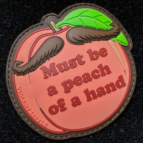 "Must Be A Peach Of a Hand" Tombstone Patch-