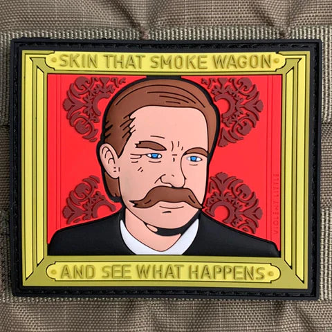 "Skin That Smoke Wagon" Tombstone Patch